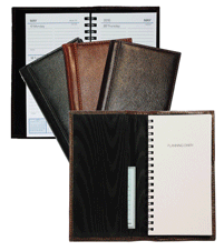 Glazed Leahter Spiral Note Pads